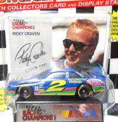 1994 RACING CHAMPIONS #2 RICKY CRAVEN DUPONT 1:64 DIECAST NASCAR CARD & STAND