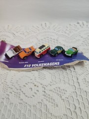 New Vtg Micro Machines #10 Volkswagons Microbus Cabriolet Karmann Ghia Beetles