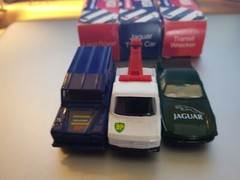 Corgi Ford Transit Wrecker & Race Support Land Rover & Jaguar Track Car – Boxed