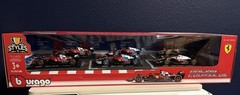 Burago 1:43 Scale Ferrari Formula F1 Die Cast Racing Car 6-pack Set New In Box