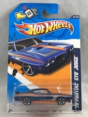 Hot Wheels 2012 Pontiac GTO Judge Blue Muscle Mania – GM 4/10 104/247 Blue