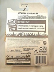 2021 Hot Wheels #106 HW Race Day 8/10 ’67 FORD GT40 MK.IV Yellow w/Chrome 5 Sp