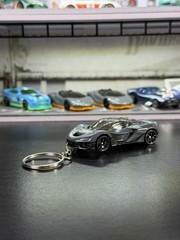 Diecast Car Grey Sports Car McLaren W1 Keychain