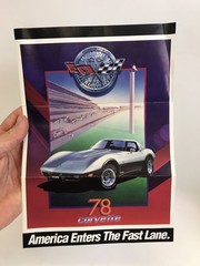 Franklin Mint B11ST57 1978 Silver Chevy Corvette Anniversary Edition w/ Box COA