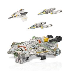 Jazwares Star Wars Micro Galaxy Squadron Ghost Secret Mission – 15-Inch Vehicle