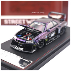 Street Weapon 1/64 Nissan GT-R ER34 LBWK Chameleon Limited Edition Collection