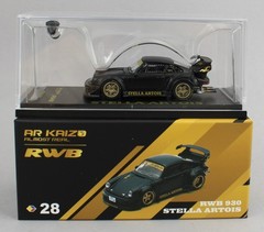 1:64 *AR KAIZO* Black Porsche-RWB 930 Stella Artois ALMOST REAL *NIB*
