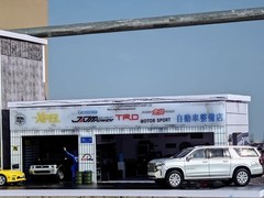 Diorama 1/64 Die-Cast Car Garage Model LED Light Cars Display Collection Gift US