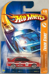 Hot Wheels Lancer Evolution VII 2008 Track Stars No Black Side Trim Red Y5s