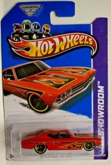 2013 Hot Wheels #214 HW Showroom-Heat Fleet ’69 CHEVELLE SS 396 Red Variant