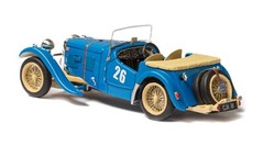 ESVAL 1947 HRG 1500 sport roadster BLUE 1/43 Resin Model TOP DOWN VERSION