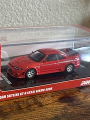 INNO 64 MODELS NISSAN SKYLINE GT-R R33 NISMO 400R RHD 1/64 RED IN64-400R-SCR