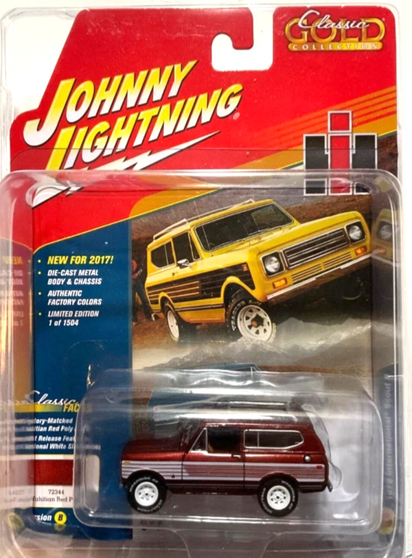 Johnny Lightning Classic Gold 1979 International Scout II- Ser 2017 R1-Red 1:64