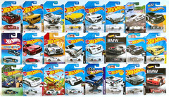 HOT WHEELS LOT 0F 24 BMW M2/M3/M3 GT2/Z4M/2002/507/I8 ROADSTER/3.0CSL RACE CAR