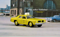 1970’s Dodge Taxi Cab City Airport County 4 Door V8 1/64 Scale Model E1