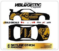 1/64 Scale SKYLINE R34 Custom Universal WaterSlide Decal for Hot Wheels a1