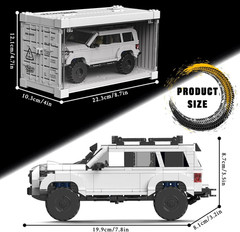 4Runner SUV SR5PRO Car Building with Container Display Box(540Pcs) Adult Collect