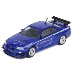Inno64 1:64 Nissan Skyline GT-R R34 V-Spec Tuned By MINE’S IN64-R34VS-MINES-BL