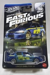 2025 HOTWHEELS LANCER EVOLUTION VII EXCLUSIVE SILVER SERIES FAST AND FURIOUS