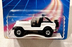 1980’s Hot Wheels Trailbuster Jeep CJ-7 White w/ BW MOC No. 3953