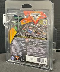 2 PACK DIAMOND PROTECTIVE CASE CLEAR PLASTIC MONSTER JAM TRUCK, HOT WHEELS, MARI