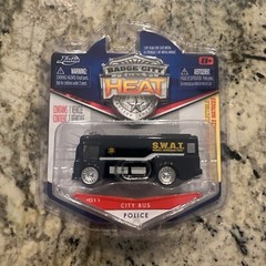 Jada City Bus Police Badge City Heat #14011-011 2010 Dark Blue FAST SHIPPING