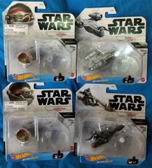 Hot Wheels Star Wars Mandolorian Starships Lot Of 4
