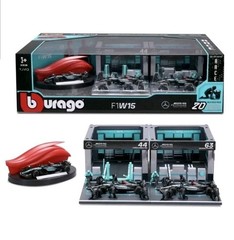 Burago 1:43 Formula 1 Racing Deluxe Paddock Set Mercedes AMG
