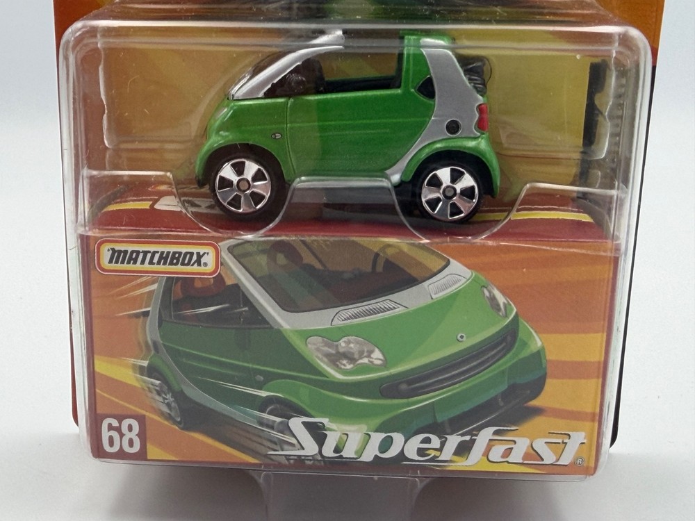 Matchbox Superfast #68 Smart Fortwo Cabrio, Gree, 1:64, NIB
