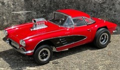 1/18 ACME TOM’s Garage 1961 Chevrolet Corvette Red and Black A1800926TG NEW 2024