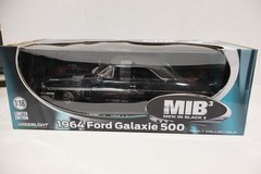 1964 FORD GALAXIE 500 BLACK 1:18 Greenlight MIB Man In Black movie NEW BOX WEAR