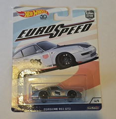 Hot Wheels Car Culture Euro Speed Porsche 993 GT2 Real Riders 1:64 Silver