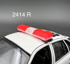 1/24 25 Scale Clear Red Code 3 MX7000 Lightbar Internal Lens Police Sheriff Fire