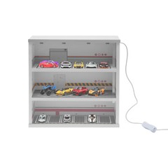 Diecast Model Car Display Case &LED Light For 1:64 3-Layer Model Display Cabinet