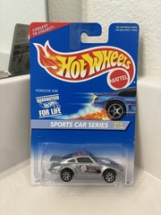 Hot Wheels Sports Cars Series Diecast Silver Porsche 930 w/ Baseball Graphics