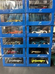 POSTER CARS 1:64 HYPERCAR LEAGUE COLLECTION 12 Car set in acrylic display box