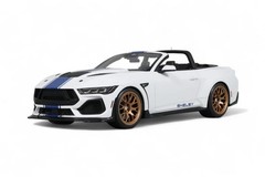 2025 SHELBY MUSTANG SUPERSNAKE CONVERTIBLE WHITE 1/18 MODEL BY GT SPIRIT GT572