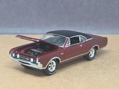 1967 Oldsmobile 442 W-30 1/64 scale Limited Edition Collectible Olds Muscle Red