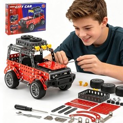 288PCS Metal Model Car Kits Erector Set, Building Set for Aged 8 and Up, 4×4 …