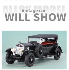 1:24 Diecast Rolls-Royce Phantom Classic Model Car Collectible Black Phantom
