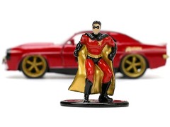 1969 CHEVROLET CAMARO DARK RED & ROBIN FIGURE “BATMAN” 1/32 DIECAST JADA 33088