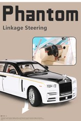 1:22 Rolls-Royce Phantom Alloy Diecast Car Model Simulation Sound Light Kids Toy