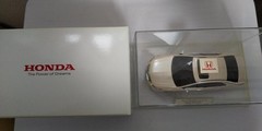 Honda Color Sample Mini Car Accord Sports Style White Display Case Model