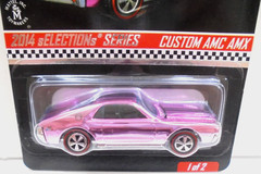 Hot Wheels Red Line Club 2014 Custom AMC AMX Pink Limited Edition 1822-3126