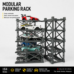 US 1:64 50/100 Parking Display Rack Kit Garage Car Model Display Shelf Accessory