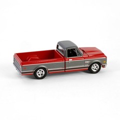 Greenlight 1:64 1972 CHEVY CHEYENNE C10 SHORT BED RED w/GREY PANEL GL30547