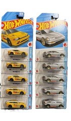 Hot Wheels 1985 Honda CRX CR-X Lot Of 10 Yellow Silver Blue HW J-Imports
