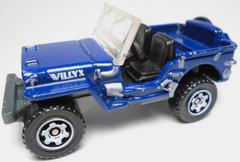 2009 MATCHBOX JEEP WILLYS BLUE 1:52 DIECAST 2 3/8″ CAR WITH SPARE TIRE