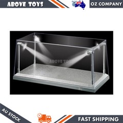 King Creation Silver LED Display Case 35.5 x 15.5 x 16cm For LEGO 9393 Tractor