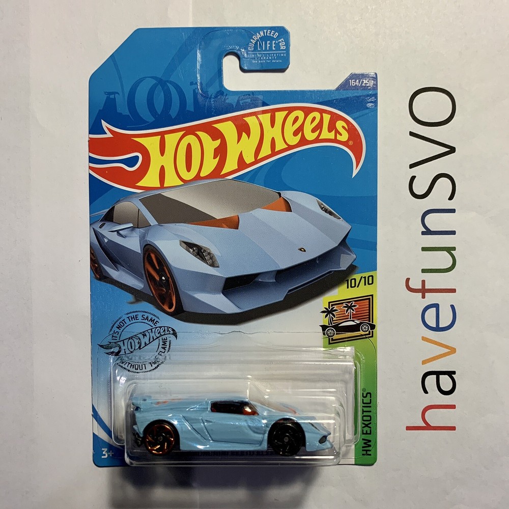 VHTF Hot Wheels 2020 HW Exotics Lamborghini Sesto Elemento Front Wheel Error